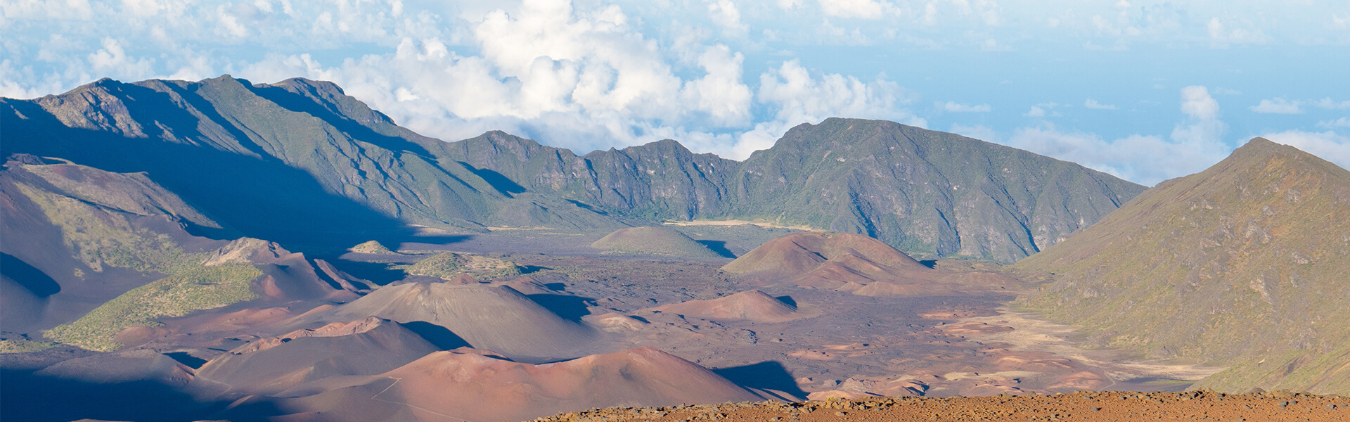 Volcanic mountain landscape