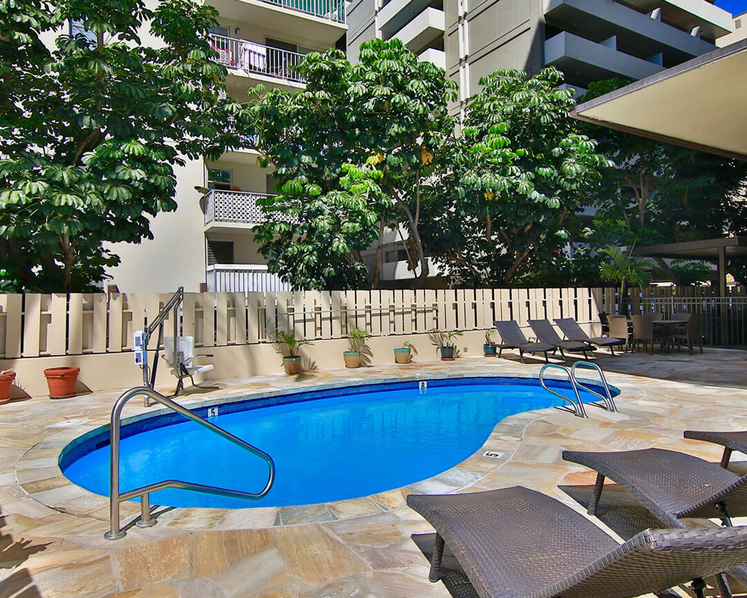 Pool and sundeck.