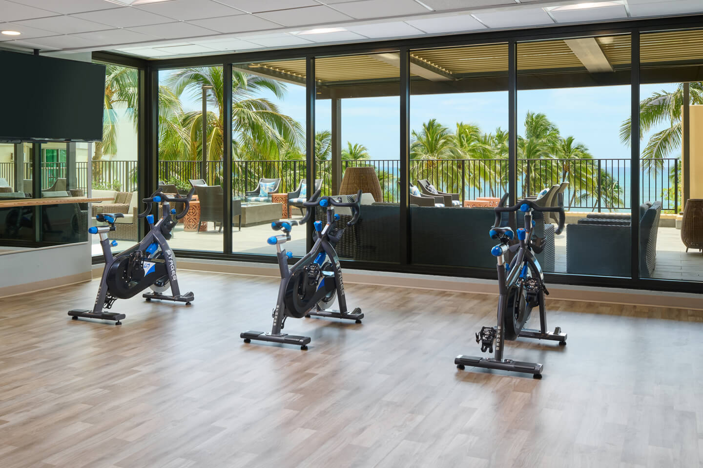Exercise Bikes in the Fitness Center