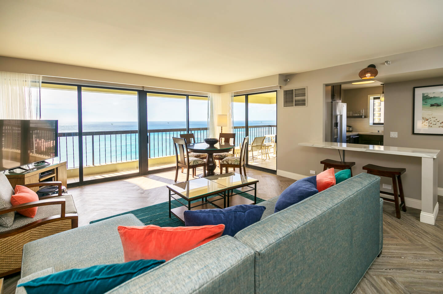Two-Bedroom Penthouse Living Room