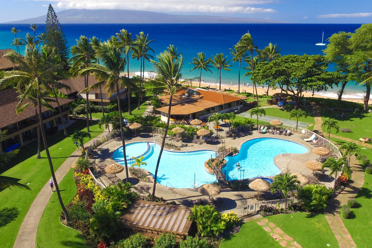 Drone view of the property