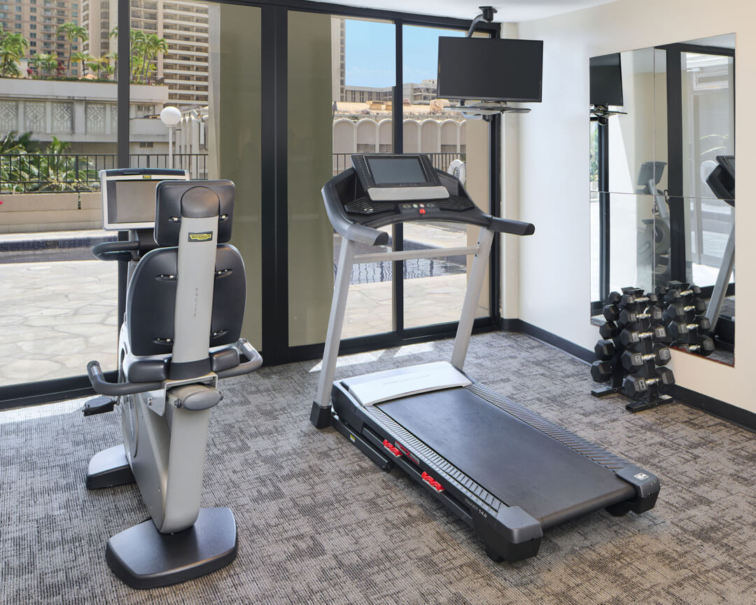 Fitness center.